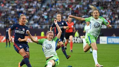 Amandine Henry rifles Lyon's equaliser as they came from a goal down to clinch a fifth Women's Champions League title