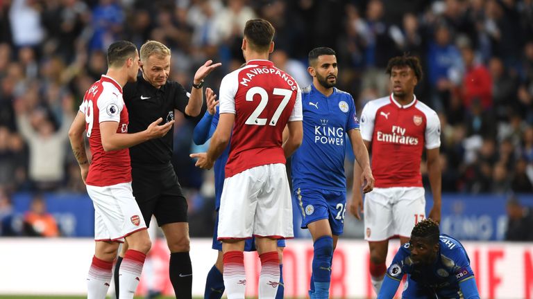 Arsenal have been fined by the FA for failing to control their players against Leicester
