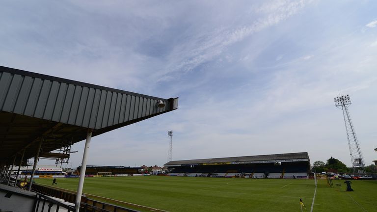 Abbey Stadium during the Skrill Conference Premier Play-Offs Semi-Final match between Cambridge United and Halifax Town at Abbey Stadium on May 4, 2014 in Cambridge, Cambridgeshire.