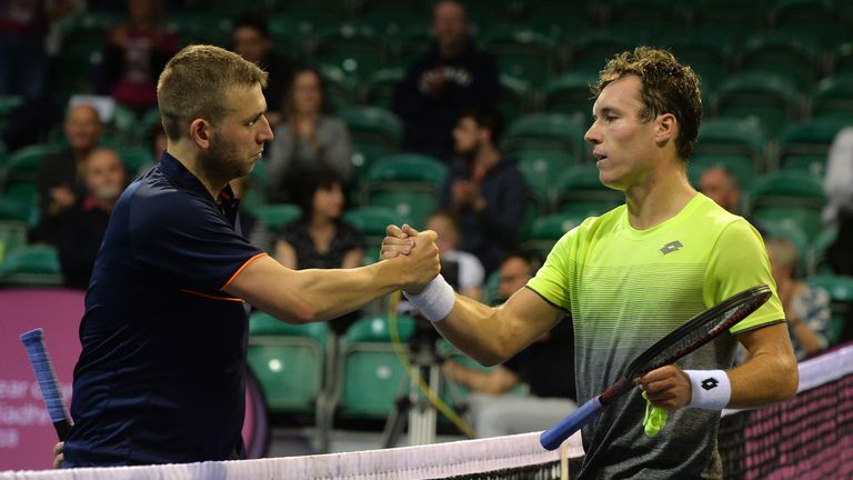 Dan Evans was beaten in three sets by Lucas Miedler at his comeback in Glasgow ended in the first round