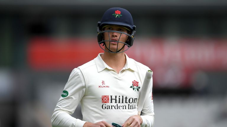 Keaton Jennings walks off having made an impressive ton at Trent Bridge