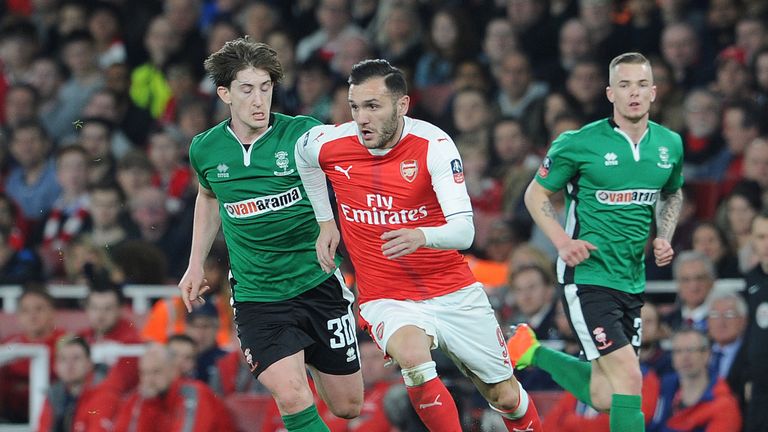 His final Arsenal appearance came in the FA Cup against Lincoln