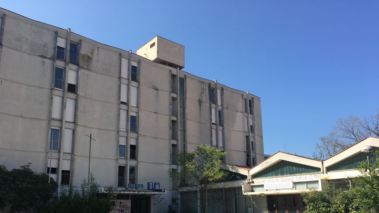 The Hotel Iz in Zadar where Modric grew up as a refugee