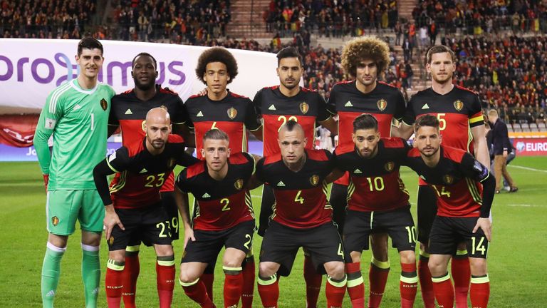 Nacer Chadli (left), Marouane Fellaini (centre) and Jan Vertonghen have been included in Roberto Martinez's squad