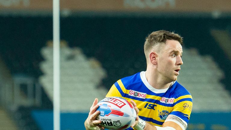 Richie Myler of Leeds Rhinos made a try-scoring return to his hometown club