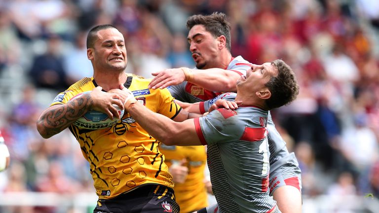 Hauraki clashes with Catalans Dragons' Greg Bird