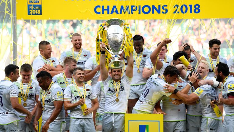 Saracens ended Exeter's Premiership title reign at Twickenham 