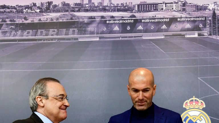 Zinedine Zidane won the Champions League in each of the last seasons at Real