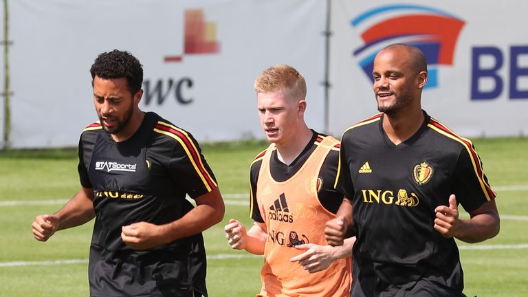 Belgium have included Vincent Kompany, despite his race to be fit