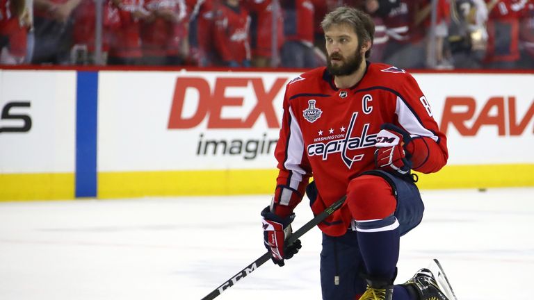 The Capitals' Alex Ovechkin is looking to become the first Russian player to captain a Stanley Cup champion