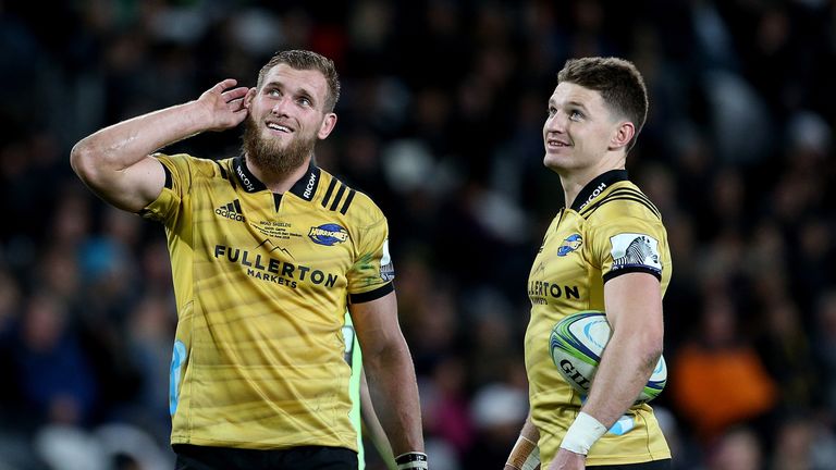 England-bound Brad Shields (left) was playing in his 100th Hurricanes game, but they suffered defeat again 