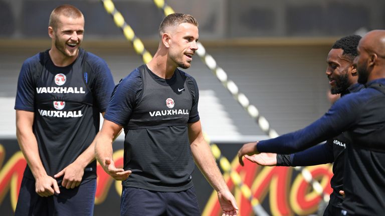 Eric Dier and Jordan Henderson may be competing for a place in England's starting line-up