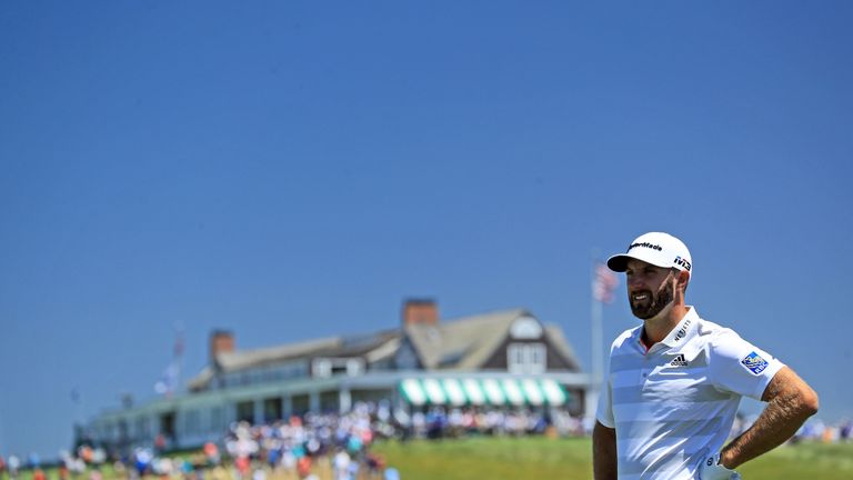 Dustin Johnson is chasing a second major title this week