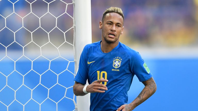Neymar during Brazil's Group E match against Costa Rica