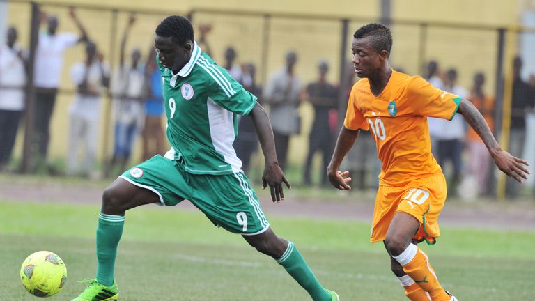 Oghenekaro Peter Etebo (left) will be with the Nigeria squad in Russia
