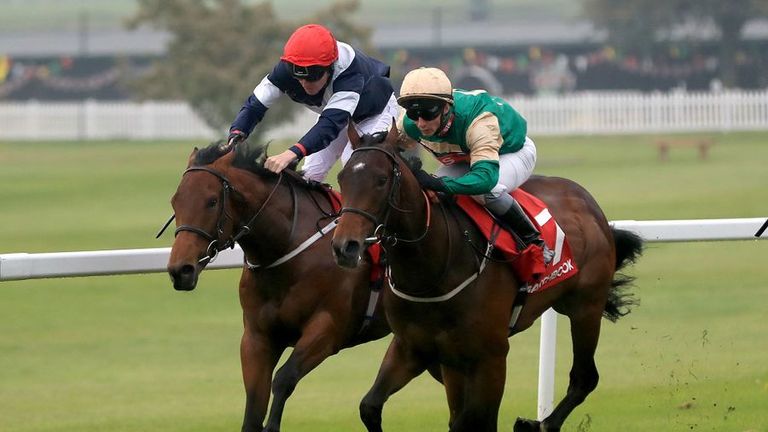 Vintage Brut winning the National Stakes