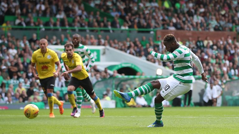 Dembele scores his second goal from the penalty spot