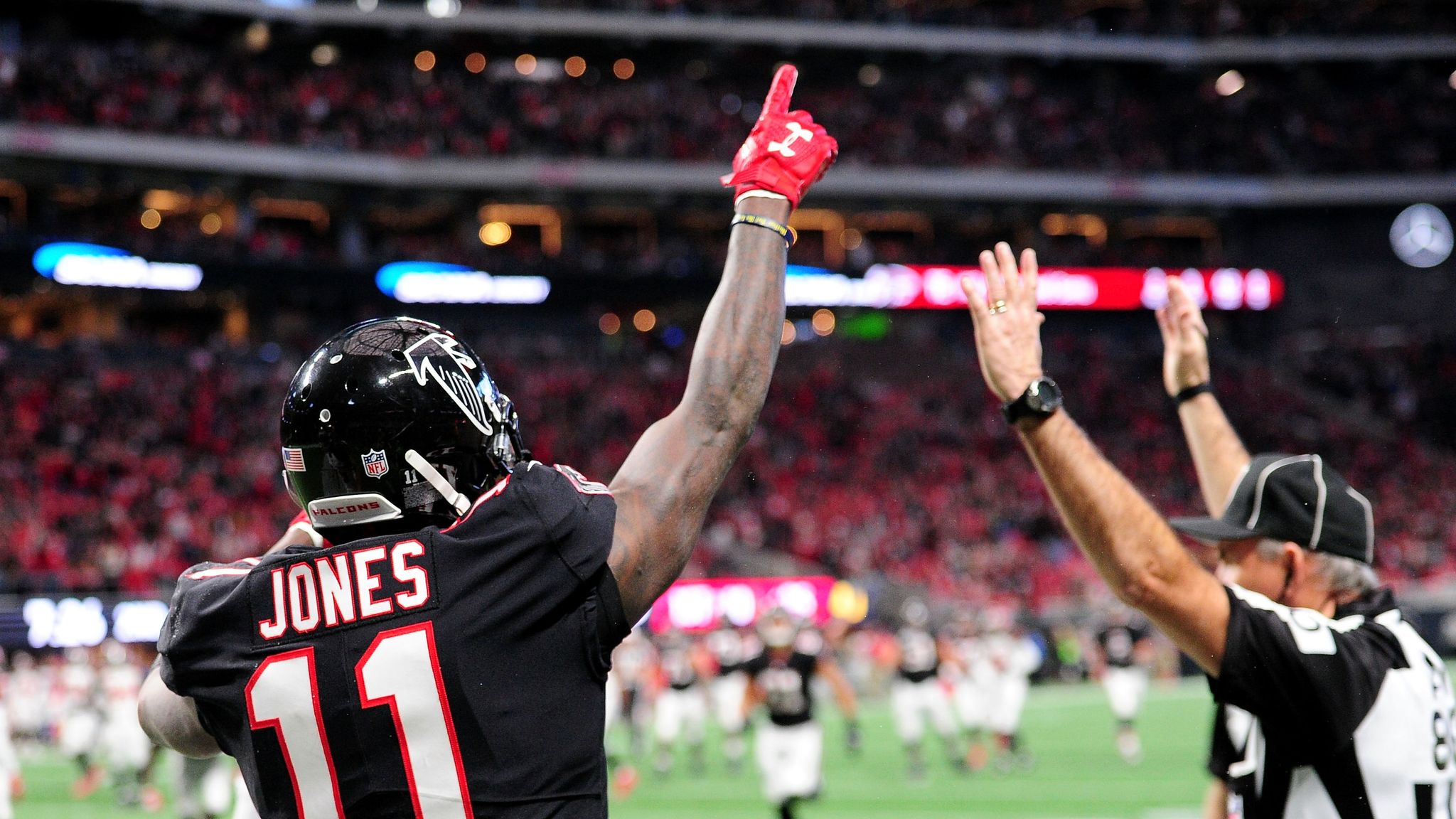 Julio Jones, Falcons wide receiver, keeps a low profile