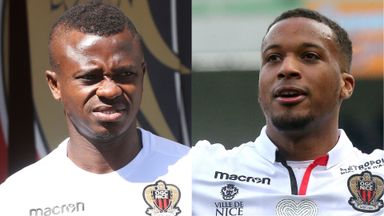Image of Jean Michael Seri (left) and Alassane Plea