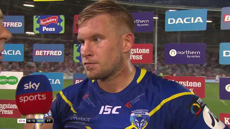 Mike Cooper said Warrington had their chances to win the game, but paid credit to Saints for coming out on top.