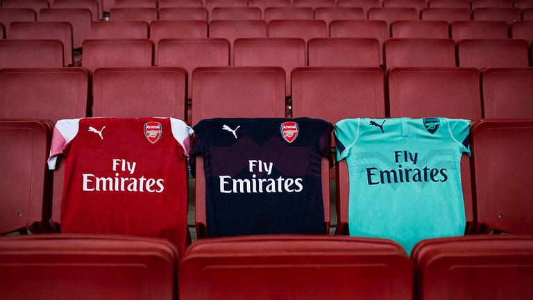 Arsenal unveil their full range of kits to be worn during the 2018/19 season (Puma)