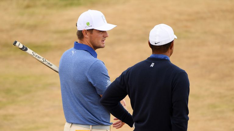 Bryson DeChambeau practised alongside Tiger Woods ahead of The 147th Open 