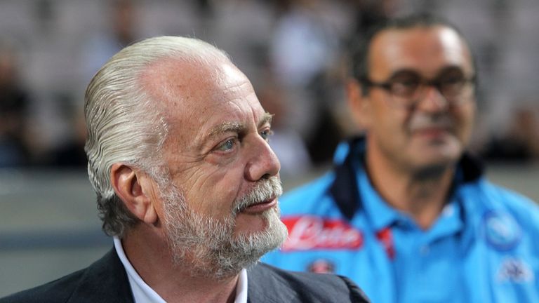 Napoli president Aurelio De Laurentis says Maurizio Sarri 'massacred' players in training