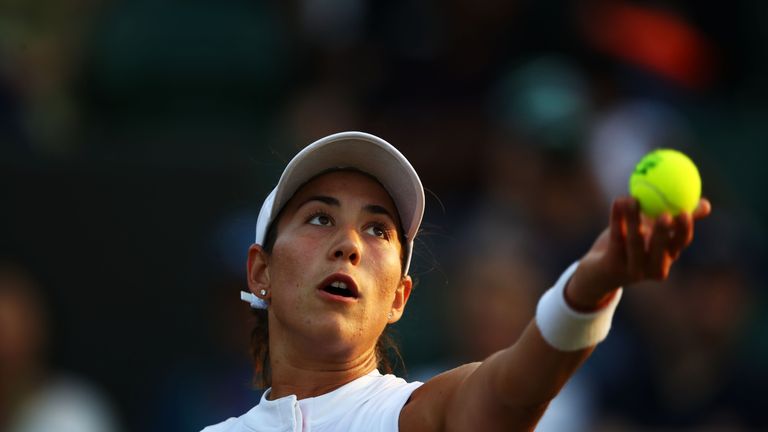 Muguruza was defeated 5-7 6-2 6-1 by Alison Van Uytvanck