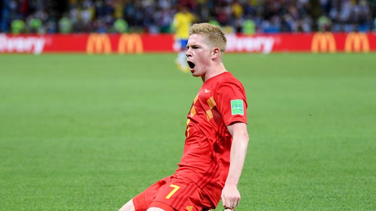 Kevin De Bruyne played a crucial role as Belgium reached the World Cup semifinals this summer