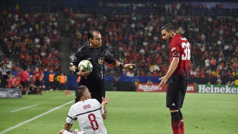 Darmian captained Man United for their pre-season game with AC Milan on Wednesday