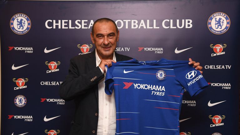 Maurizio Sarri has signed a three-year deal at Chelsea