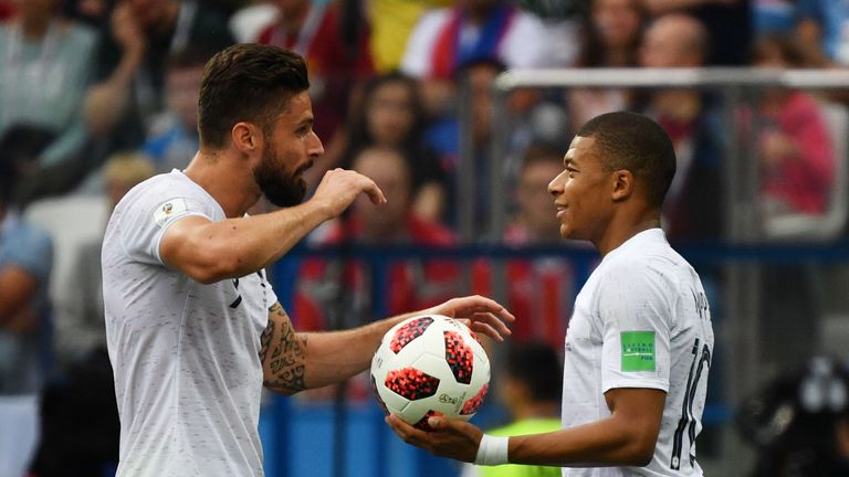Kylian Mbappe became France's youngest ever World Cup scorer in Russia