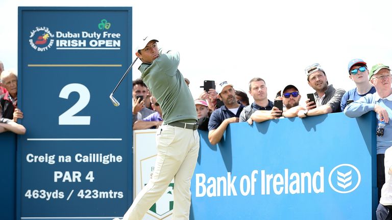 Rory McIlroy thanked the fans for their support of the Irish Open