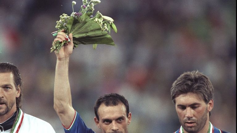 Salvatore Schillaci picked up the Golden Boot for his six goals on home soil