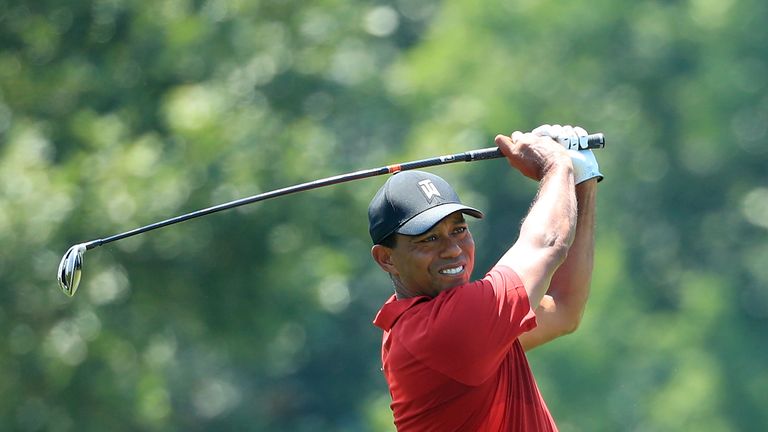 Woods was happy with his new putter after two months of struggling on the greens