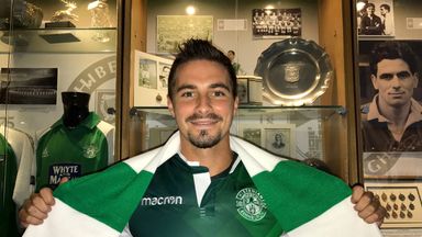 Image of Jamie Maclaren wanted to move back to Scotland from Germany (Picture courtesy of Hibernian FC)