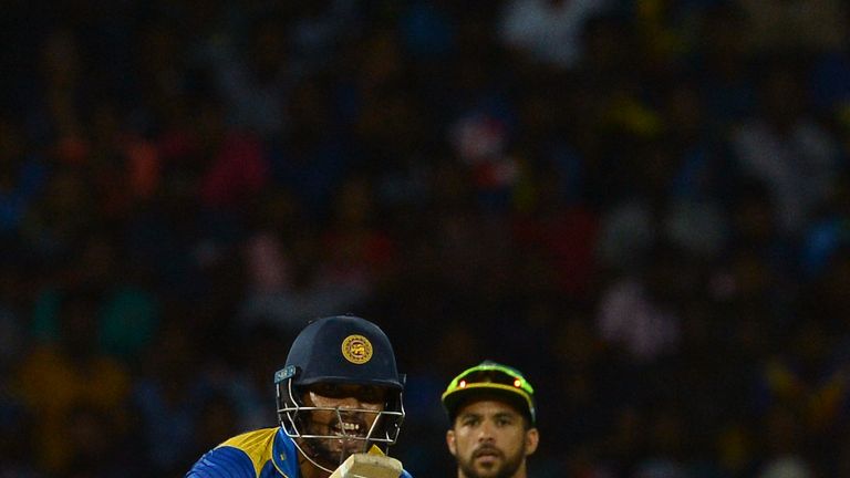 Dinesh Chandimal crucially hit an unbeaten 36 in Sri Lanka's T20I win
