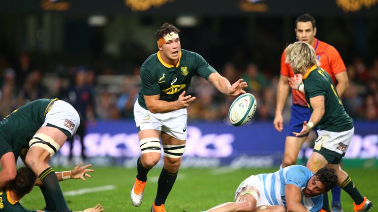 Francois Louw starts at No 8 for the Springboks