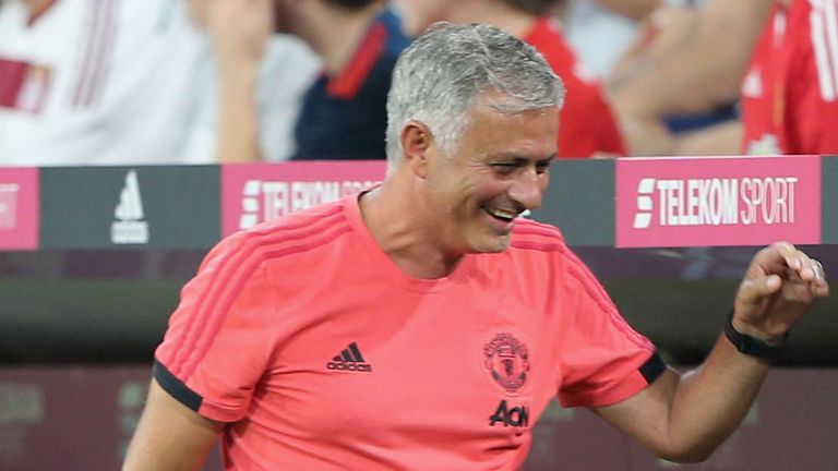 Manchester United manager Jose Mourinho was pleased with the performance at Bayern Munich