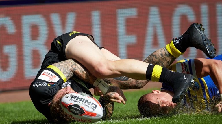 Charnley's second try put the game firmly beyond Leeds