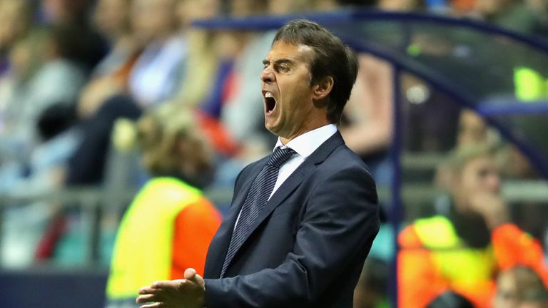 Lopetegui's first competitive game in charge ended in a defeat