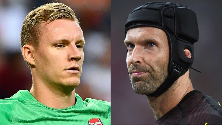 Bernd Leno and Petr Cech are battling for the No 1 jersey at Arsenal