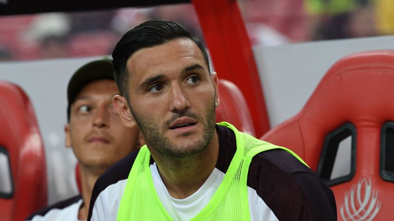 Lucas Perez completed a deadline day move from Arsenal to West Ham