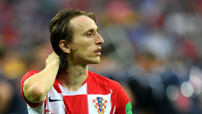 Modric was named the best player at the World Cup