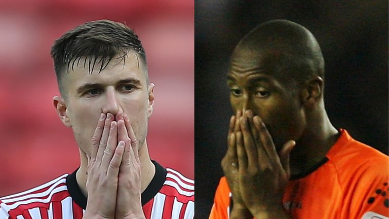 Sunderland and Luton have suffered five relegations between them since 2006/07