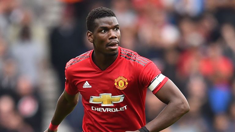 Manchester United midfielder Paul Pogba