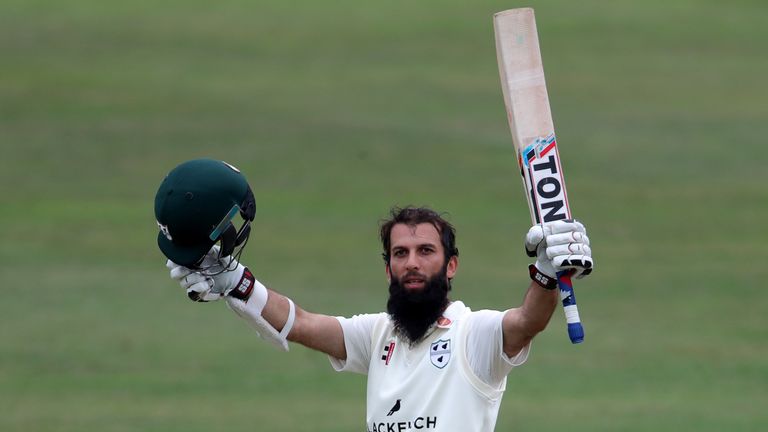 Moeen Ali scored a County Championship double century a week before his England return