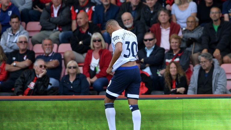 Richarlison was sent off against Bournemouth a few weeks ago