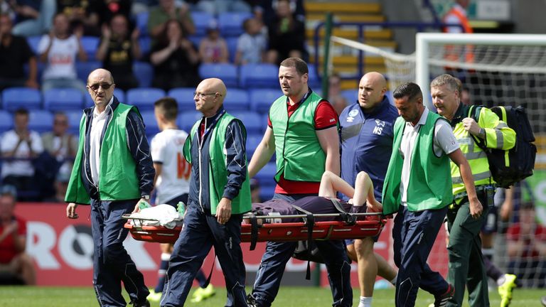 Hughes suffered a cruciate ligament injury against Bolton in 2015