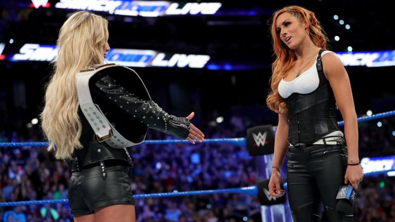 Carmella offered a handshake to Becky Lynch before turning on her